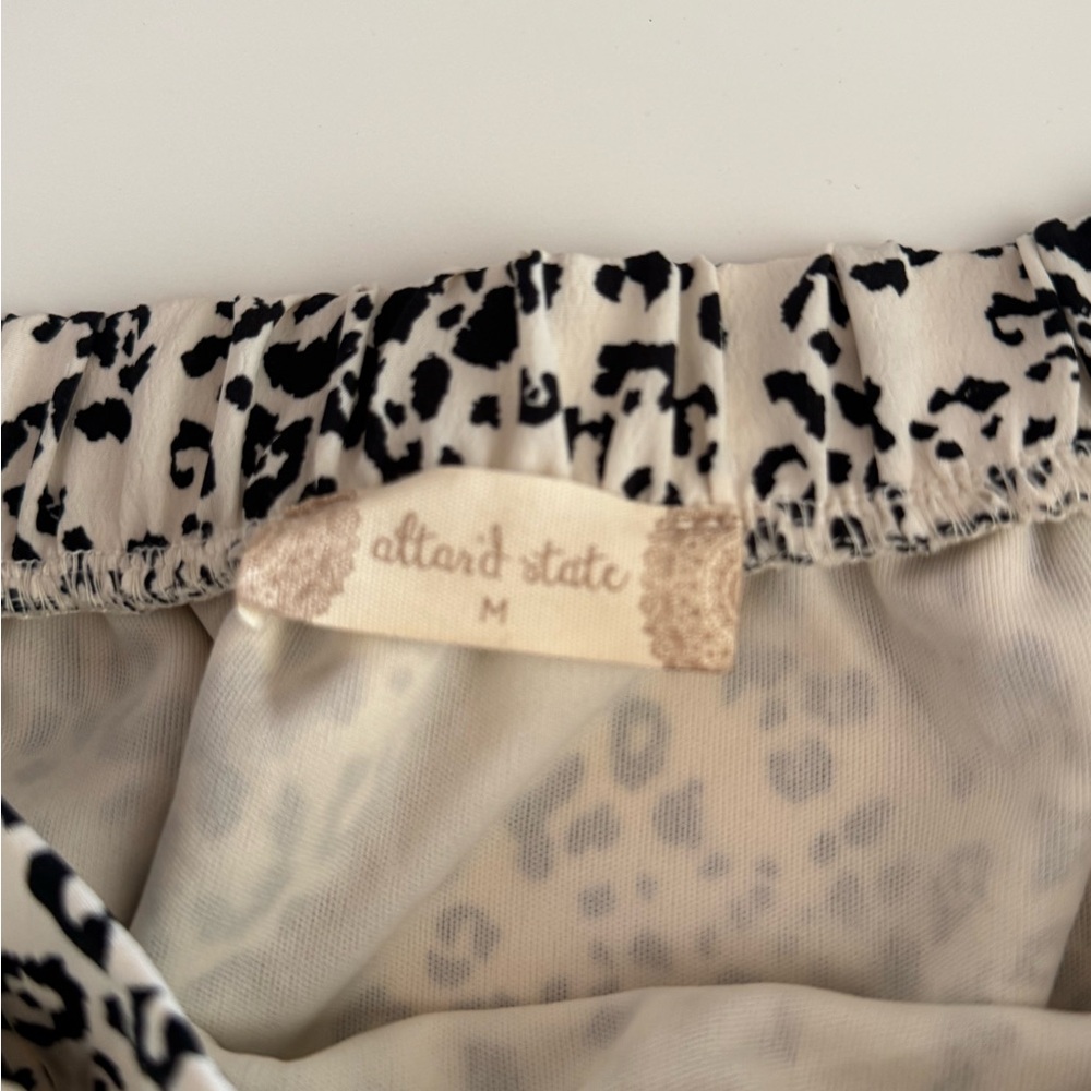 Leopard Print Ruffle Skirt - Picture 2 of 2
